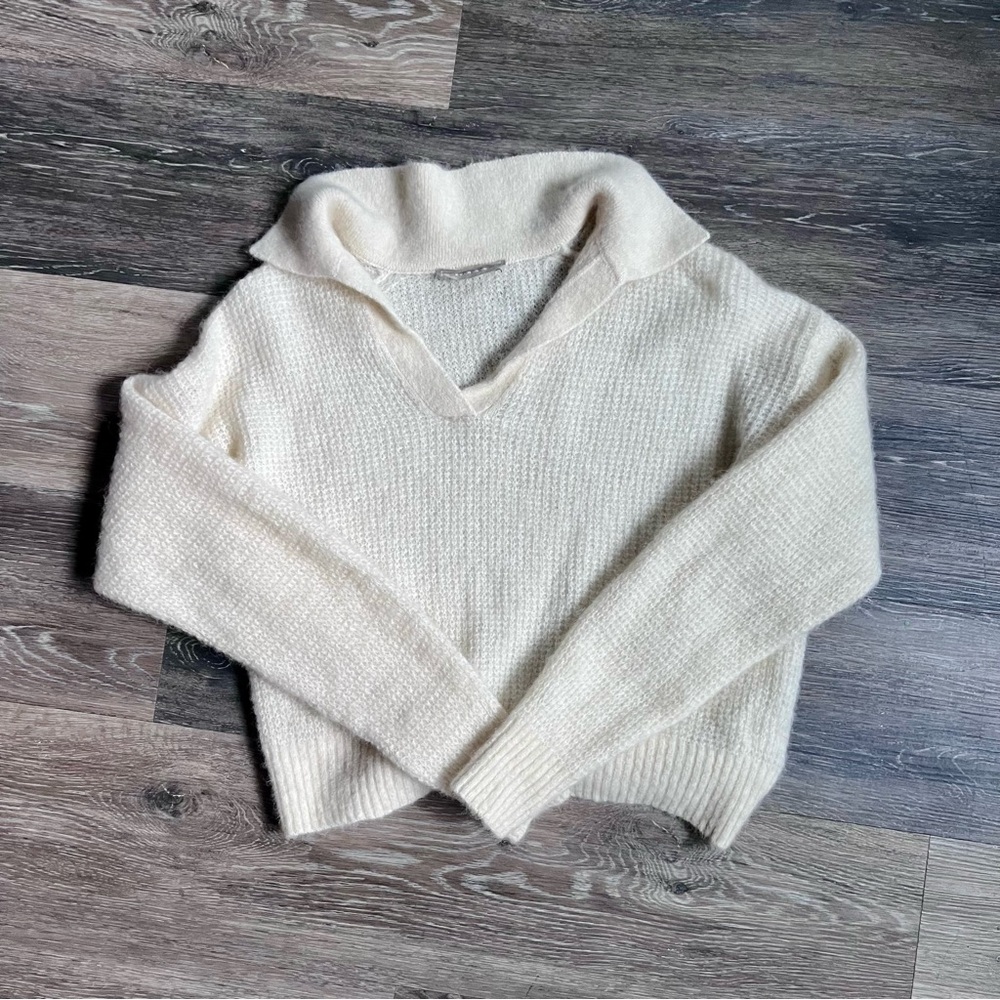 Everlane Alpaca Waffle-Stitch Polo